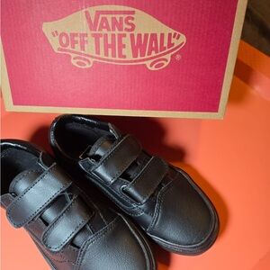Vans Black Velcro Strap Sneakers